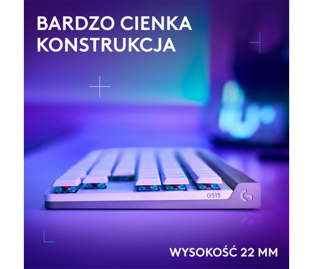 LOGITECH G515 TKL Lightspeed biały - 1261436 - zdjęcie 9